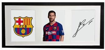 Messi Autographed Framed Poster Multicolour