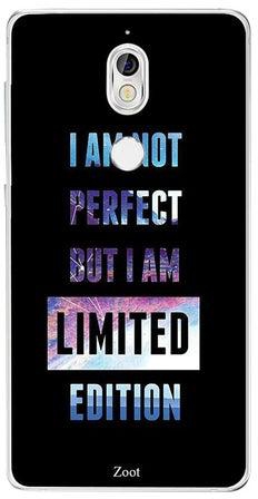 غطاء حماية واقٍ لهاتف نوكيا 7 مطبوع عليه عبارة "I Am Not Perfect But I Am Limited Edition"