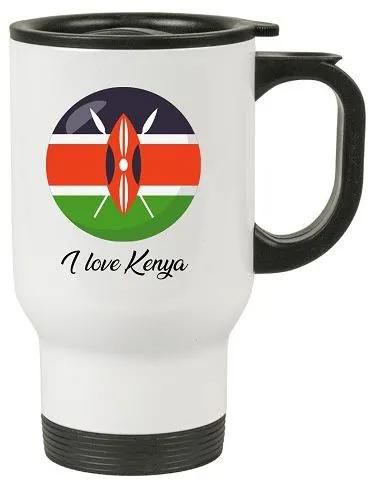 Generic Thermal Car Mug Printed With Kenya Flag Mug.