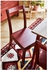 PINNTORP / PINNTORP Table and 4 chairs - light brown stained red stained/red stained 125 cm