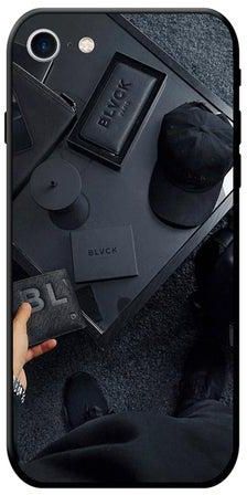 غطاء حماية واق لهاتف أبل آيفون 8 أسود