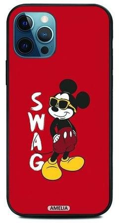 Swag Mickey Protective Case Cover For Apple iPhone 12 Pro Max Multicolour