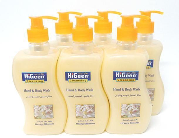 Higeen Hand and Body Soup, Orange Blossom, 500 ML,6 Pieces