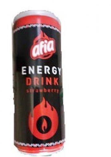 AFIA ENERGY CAN STRAWBERRY 250ML