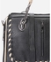 Style Europe Chain Handle Leather Handbag - Black & Beige