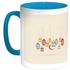 Ramadan Lanterns Printed Coffee Mug Turquoise/White 11ounce