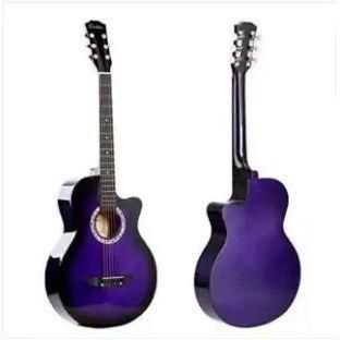 Acoustic Box Guitar - Medium Size 38 Inch- Purple