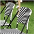 VASSHOLMEN Chair, in/outdoor - black/white