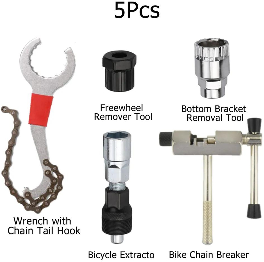Bicycle Repair Tool Chain Crank Wheel Extractor Cycling Pedal Remover Puller Tool  Bike Axle Remover