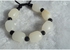 Natural jade xinjiang jade white jade original stone bracelet white jade Afghan bracelet with leather necklace for men and women