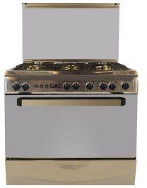 GMC Freestanding Gas Cookers, 5 Burners, Stainless Steel, 90 cm