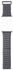 ديكوديد - سوار جلدي مغناطيسي لساعة ابل سلسلة 5/4/3/2/1 - تصميم بسيط، خياطة معززة، خفيف الوزن ورفيع للغاية (42-44 ملم، رصاصي)