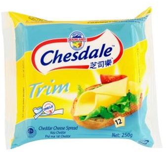 Chesdale Lite Cheddar Cheese Slice - 227 g
