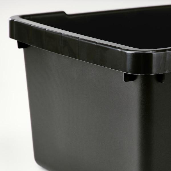 UPPSNOFSAD Storage box, black, 25x17x12 cm/3.5 l - IKEA