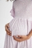 Defacto Woman - A Line Short Sleeve Maternity Dress - Purple