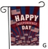 Generic Dtrestocy Happy Independence Day Garden Flag Indoor Outdoor Home Decor Printing Flag