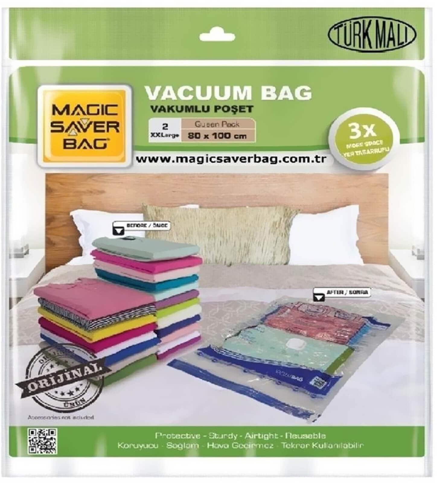 Magic Saver Vacuum Bag Clear XXL 50x100cm