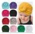 Fashion Cute Baby Girl Headwraps Knot Turban Hats multicolors