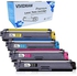 VIVIDRAW Compatible Toner Cartridge Replacement for Brother TN221 TN241 TN261 Work for Brother HL-3140W HL-3170CDW HL-3180CDW MFC-9130CW MFC-9330CDW MFC-9340CDW (1 SET)