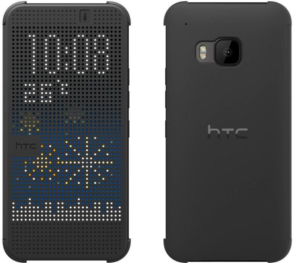 HTC One M9 Dot View Case Smart Design Warm Black