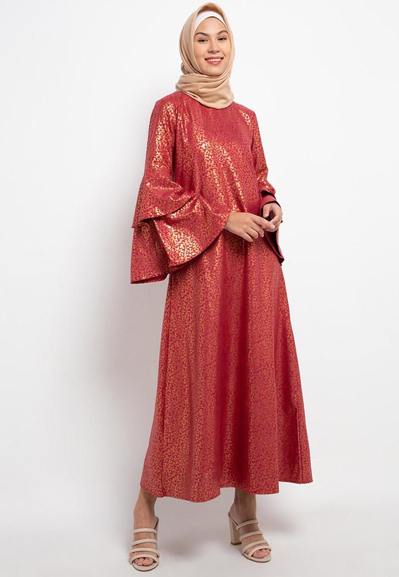 Gobindpal Azzar Emine Maxi Dress Print - 4 Sizes (Red)