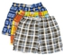 Fashion 3Pcs Soft Cotton Checked Men's Boxers – Multicolor
