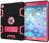 Hybrid Shockproof Hard Case Cover Stand For iPad Pro 9.7 Inch , Rose Red