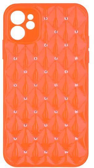 Silicone Cover, Shiny And Kaptonite Strass Style For IPhone 11 - Orange
