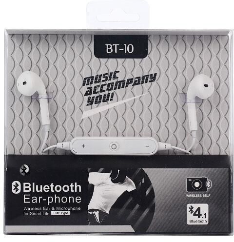 Universal Bluetooth Stereo Wireless Sports Headset for Mobiles and Tablets - White