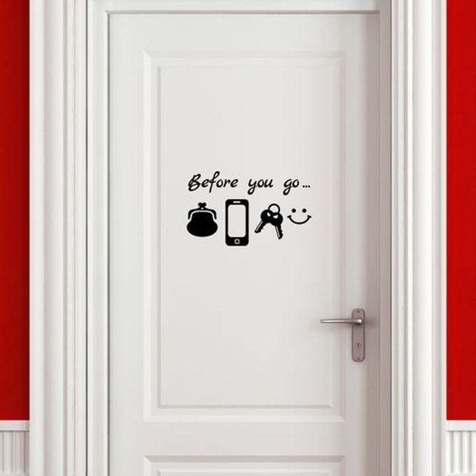 Decorative Wall Sticker - Before You Go