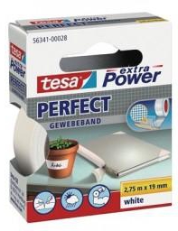 Tesa® Extra Power Perfect Tape 19MM X 2.75M White [56341-28]