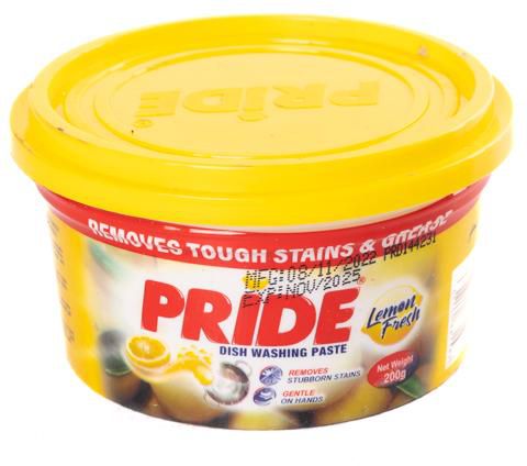 Pride Dish Washing Paste Lemon 200g