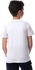 Diadora Boys Printed Cotton T-Shirt -White/Red