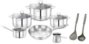 Prestige Stainless Steel Cookware Set 12Pcs Induction Bottom PR80981
