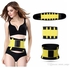 Hot Power Waist Trainer, Body Shapers And Slimming Belt- Yellow