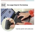 3D Lazy Finger Wearable Smart Mouse Bluetooth + Rechargeable Optical + Fine Grinding 2.4GHz Wireless Idle Dawdler Mouse Creative Mice Computer Notebook Laptop PC Tablet Accessories Mobile Phone Cellphone Flat Ring Mini Mice Support Windows/IOS/Android HT