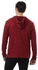 Kady Unisex Comfy Buttoned Hooded Sweatshirt - Heather Dark Red