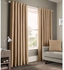 Brown Curtain (2Panels) + 1m FREE SHEER