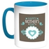 Happy Mother's Day Printed Coffee Mug Turquoise/White 11ounce