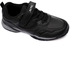 Activ Lace & Velcro Rubber Sole Teens Sneakers - Black