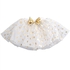 Fashion Baby Kids Girls Summer Top T-shirt Polka Dot Princess Party Tutu Dress 2Pcs Clothes Set(White)
