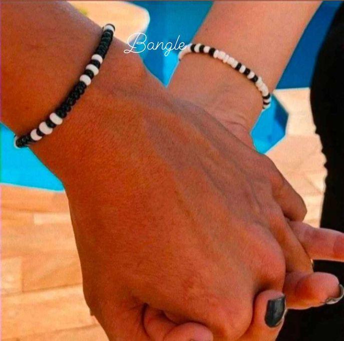 Fashion Best Friend Bracelet For Couple Black & White