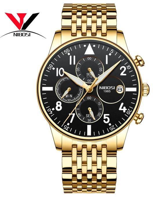 Nibosi Men's Functional Chronograph Metalic Fashion Wrist Watch