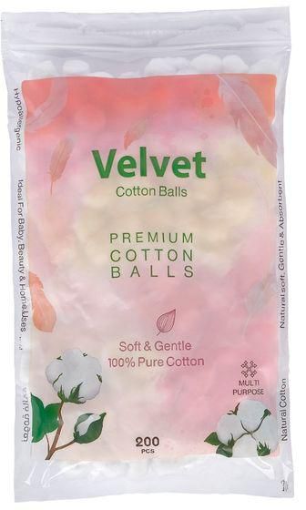 Velvet Cotton Balls 200 Pcs