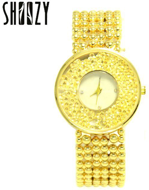Stainless Steel Watch - For Women - Gold