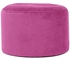 Velvet Round Bean Bag Pouffe Dark Pink 55x55x35cm