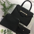 Fashion 3 in 1 Ladies Handbag- Black