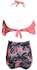 2-Piece Printed High Waist Swimwear Set Multicolour