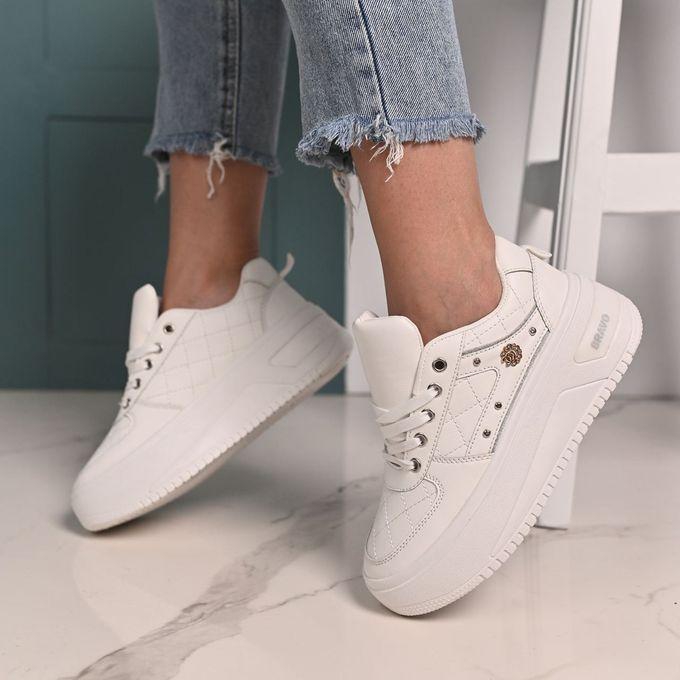 High Heel Lace-up Sneakers