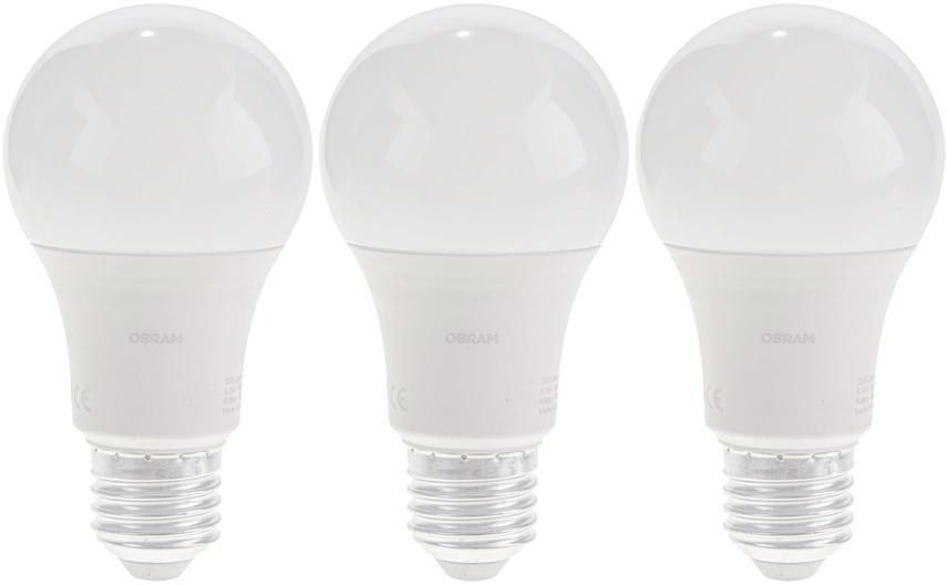 Osram E27 Classic A 60 LED Value Bulb Pack (8.5 W, Warm White)